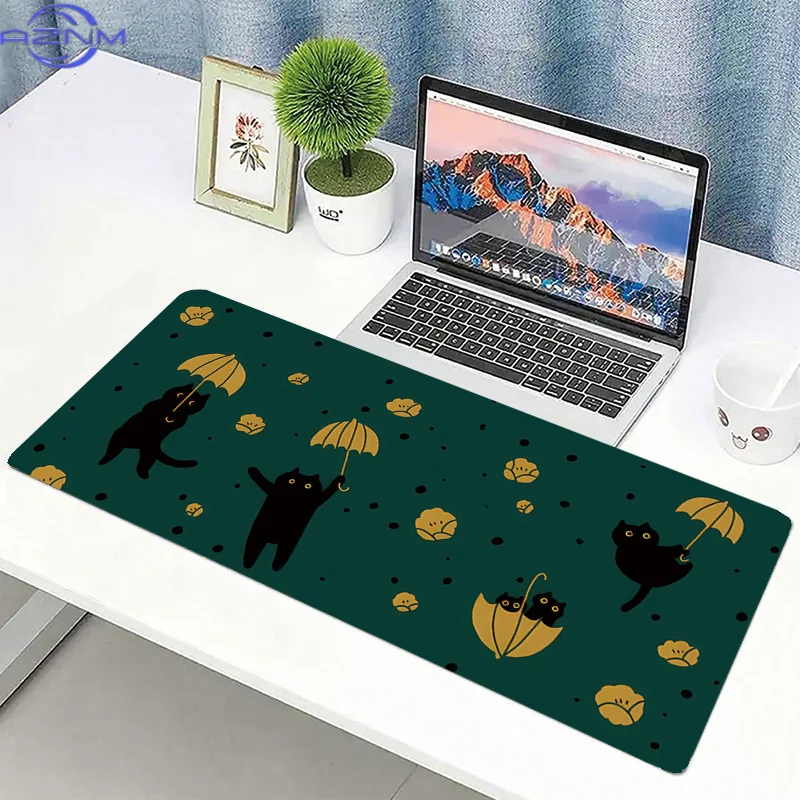 Anti-slip rubber mouse pad with smooth surface for gaming & office. Waterproof, easy to wipe. Neat stitched edges prevent frayin