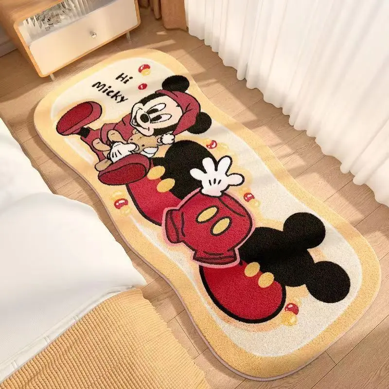 

Large Anime Rug Disney Mickey Cartoon Carpet Pashmina Kawaii Decorative Floor Mat Carpet Door Mat Living Room Decor