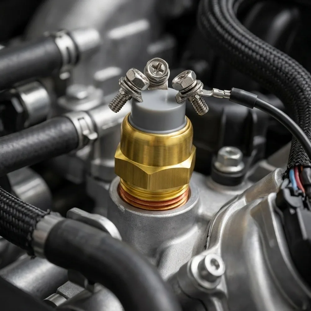 NPT 3 Terminales Dual Function Temperature Sensor 8037044  Engine Parts Cooling System Direct Replacement