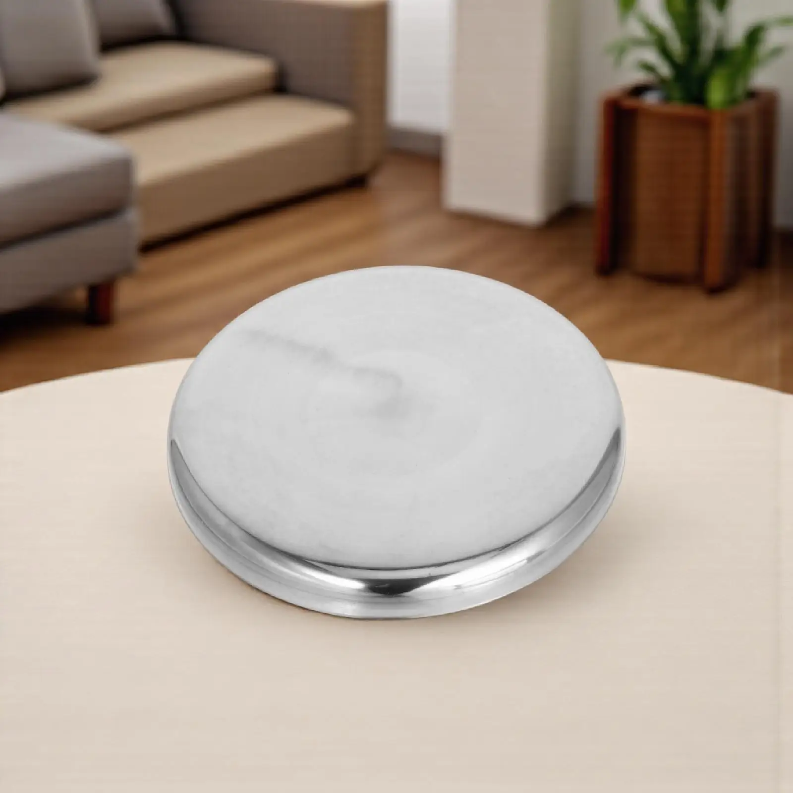 

Stainless Steel Round Stool Surface 29cm Thickened Seat Counter Bar Canteen Student Restaurant Metal Top Design