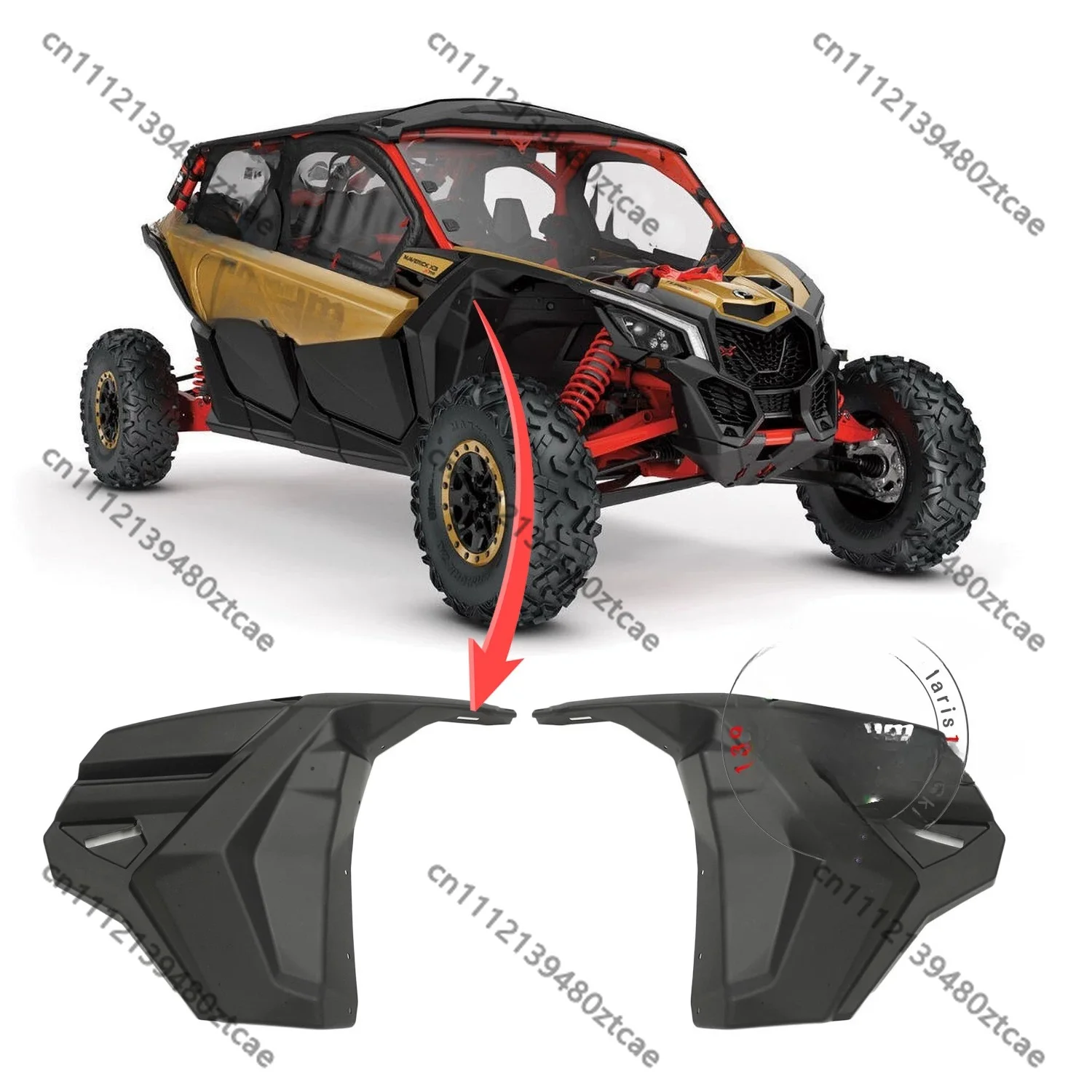 

ABS Plastic Front Fender Mudguard Off Road Vehicle Wheel Splash Guard Modified Protective Replacement Parts