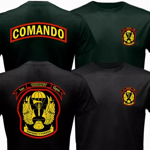 

Operaciones Especiales GOE Comando El Salvador Army Special Forces T-Shirt 100% Cotton O-Neck Short Sleeve Casual Mens T-shirt