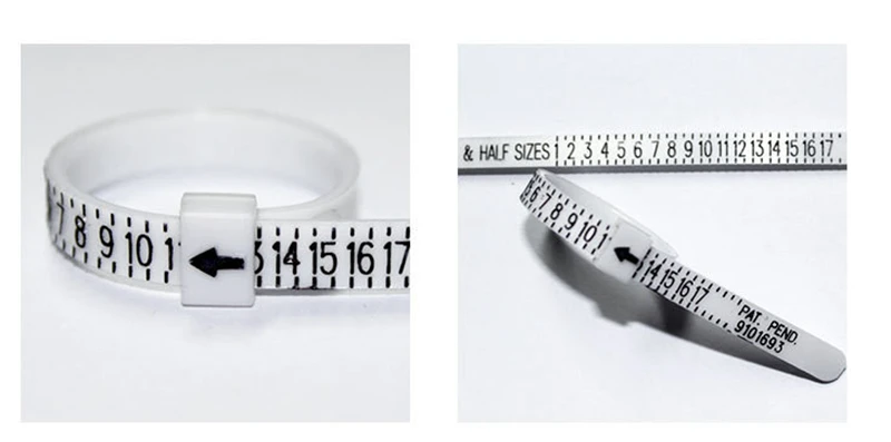 UK USA British American European Standard Size Measurement Belt Rings Sizer Material Finger Screening Jewellery Tool