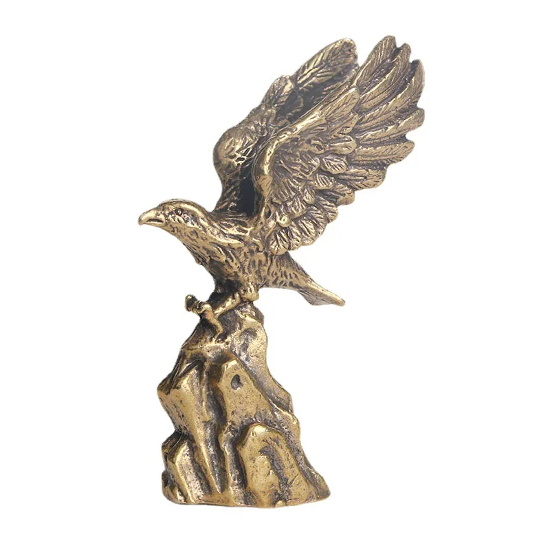 

Pure Brass Eagle Flapping Its Wings Statue Desktop Ornaments Animal Figurines Crafts Desk Decor Home Decor Accessories Gift