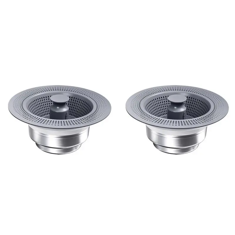

ABSE-2X 3-в-1 дренажный фильтр для кухонной мойки, корзина из АБС-пластика, пробка для раковины из нержавеющей стали, быстрый дренаж, пробка для кухонной мойки