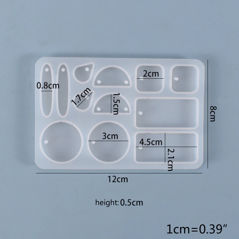 ZB91 DIY брелок для ключей, серьги, подвески, силиконовая форма, кристаллическая форма для эпоксидной смолы