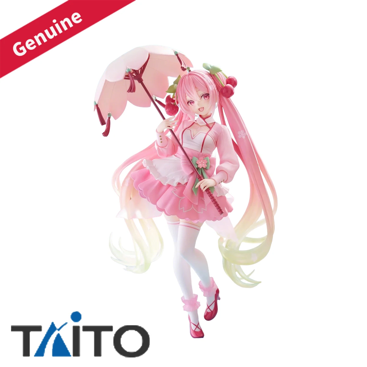 オリジナル正規品taitoプレペイントアーティストマスターピース-vocaloid-初音ミク-桜ドレスver-バーチャルシンガーフィギュアデコレーション