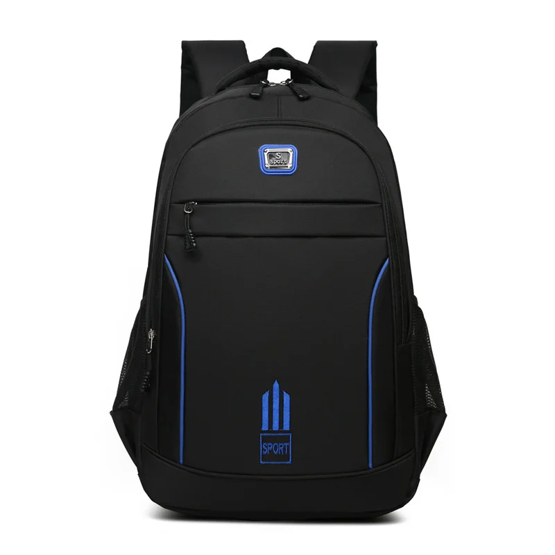 Novo masculino mochila de pano oxford náilon mochila grande capacidade estudante mochila lazer simples luz saco de viagem