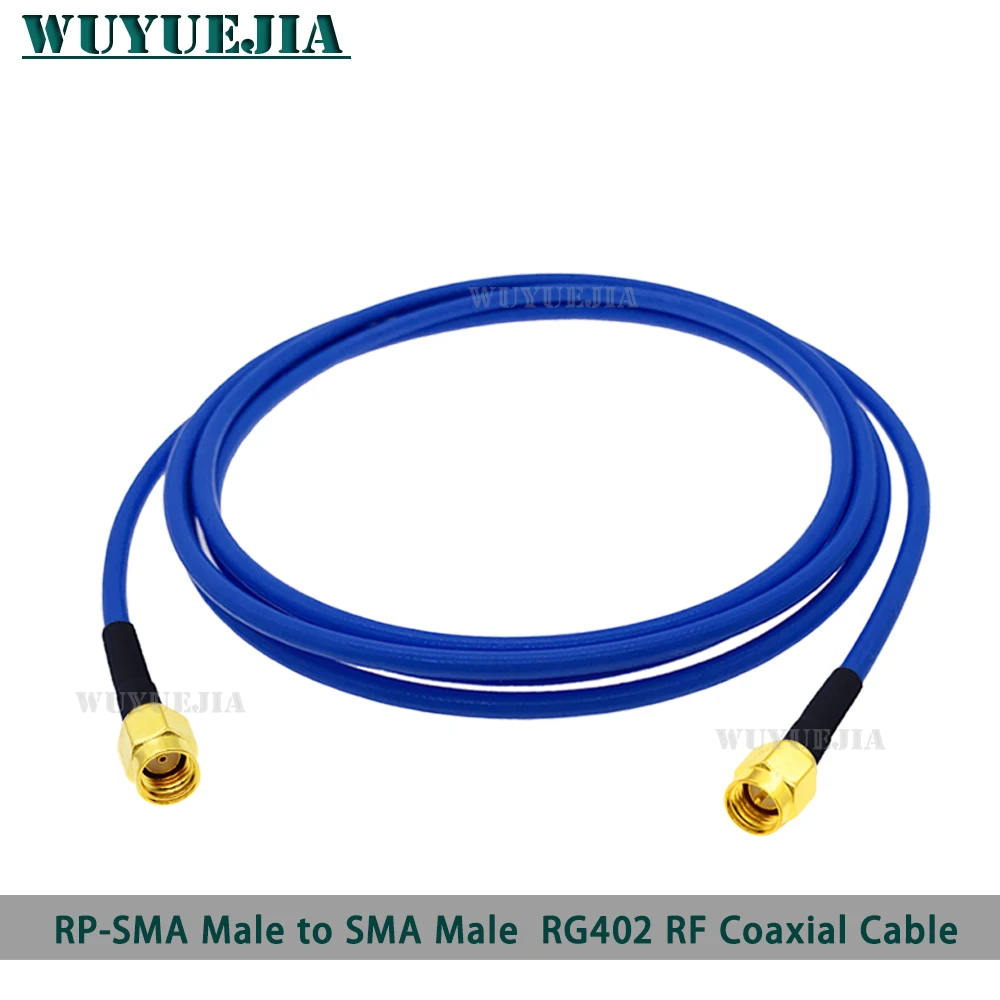 RPSMA Male Plug to SMA Male Connectors RF Coaxial Cable RG 402 0.141