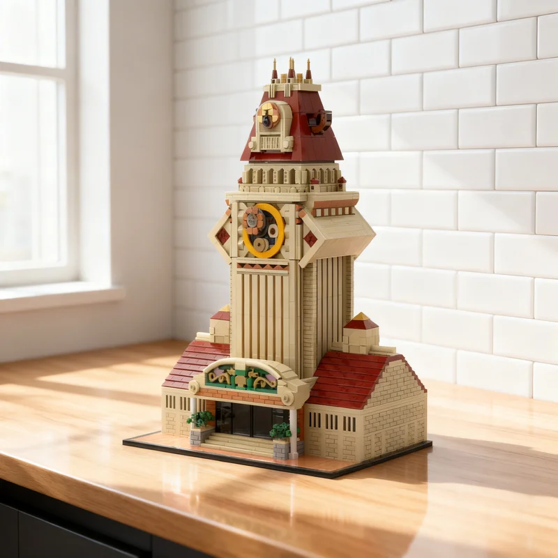 

3427pcs MOC Twilight Town Central Architecture Model Building Blocks DIY Gift Creative Collectible Display Decor Premium Adult