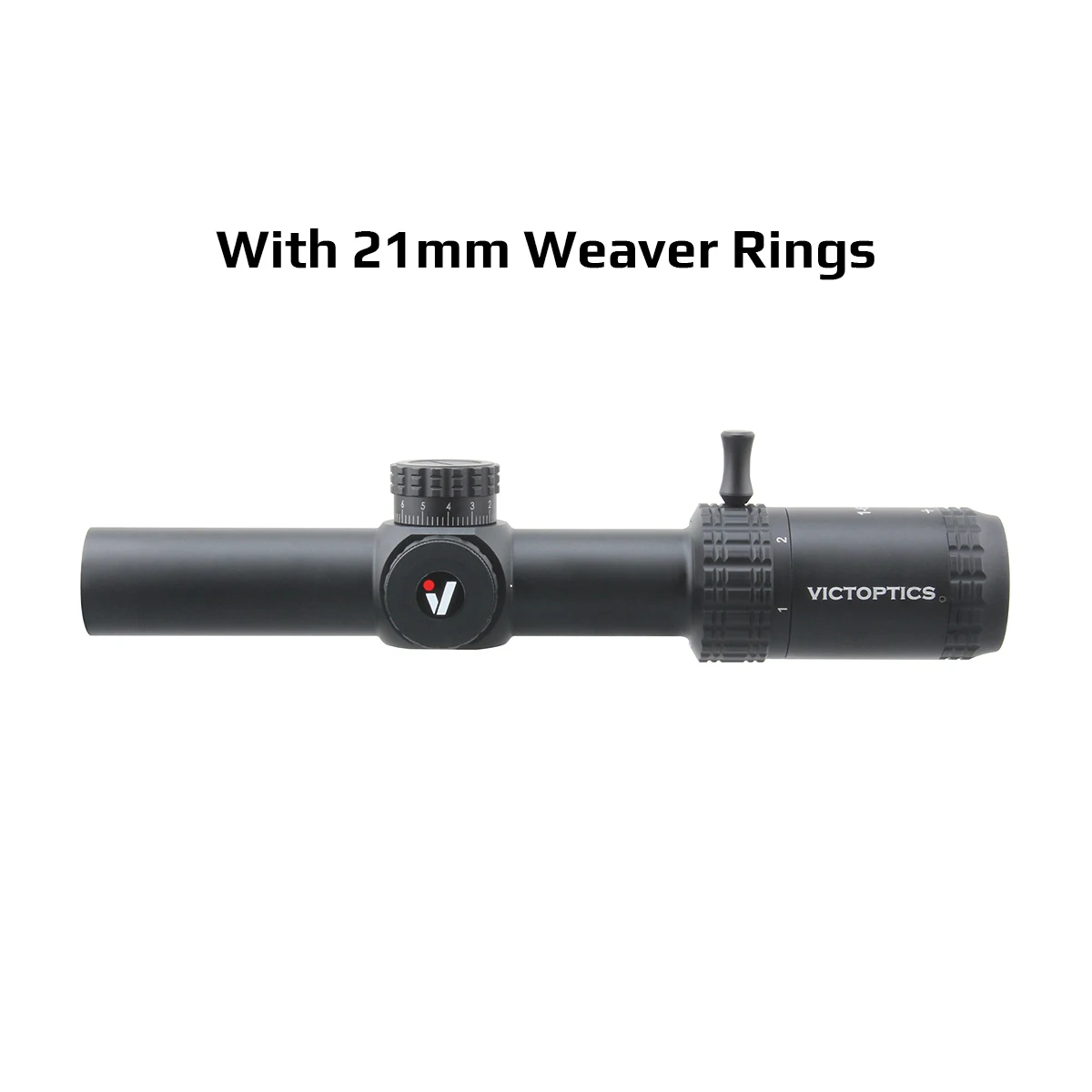 VictOptics S6 1-6x24 SFP Geweer Richtkijker met Rood en Groen Verlichting, Torentje Vergrendeling Systeem, Ontwerp met Breed Zichtveld Voor AR 15 .223 5.56