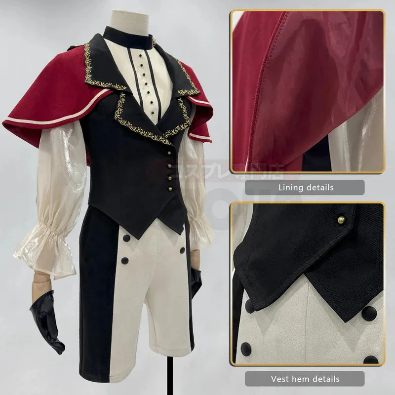 BanG Dream Ave Mujica アニメ ティモリス・ウミリ ヤハタ コスチューム シャツ ショーツ ベスト 手袋 コスプレ イベント 日常着 ギフト6;d'3,h'7.b;