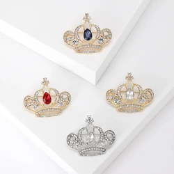 Fashion Alloy Rhinestone Crown Brooch Women's Dress Party Pin Gifts Women's Jewelry