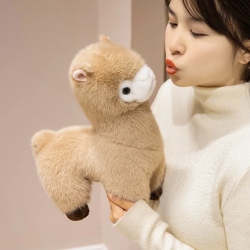 30/40 سنتيمتر محاكاة الملونة الألبكة أفخم دمية وسادة عالية الجودة لطيف الألبكة محشوة الحيوان ديكور المنزل هدية للأطفال