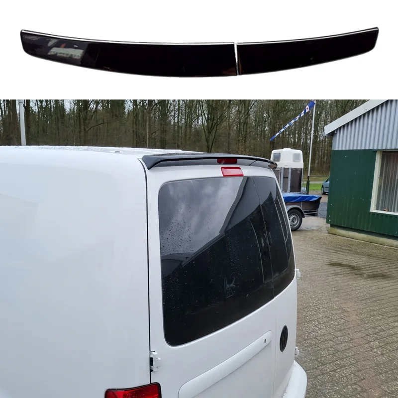 Spoiler dachowy do Volkswagen VW Caddy z podwójnymi drzwiami, roczniki 2005-2018, styl 2Pcs/Lot, wysokiej jakości spojler dachowy ABS.