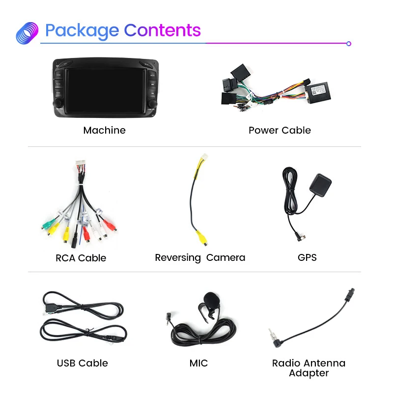 أندرويد 13 RDS راديو السيارة لبنز CLK-W209 C209 G-W463 فيتو C-W203 فيانو 1998-2006 سيارة مشغل وسائط متعددة واي فاي لتحديد المواقع Carplay Auto