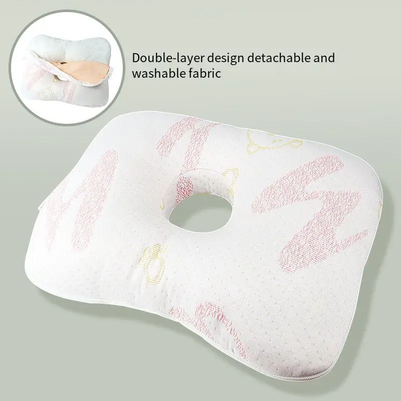 Perforated Pillow Adult Beauty Salon Pillow Single Hole Ear Pillow Ear Protection Pillow Ear Protection for Elderly Patients