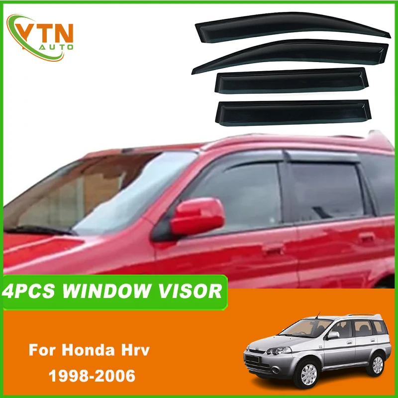 

For Honda Hrv 1998 1999 2000 2001 2002 2003 2004 2005 2006 5Doors Window Visors Rain Guard Side Vent Deflector Weathershield