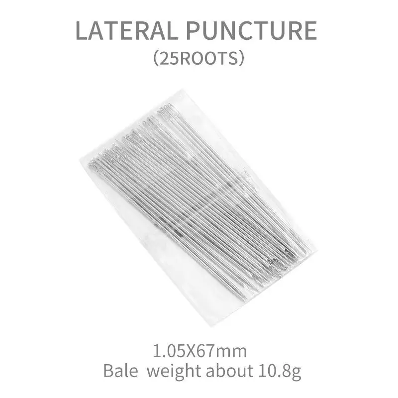 25Pcs Multi-size Big Eye Hand Sewing Needle Home Sewing Steel Needle Cross-stitchs Hand Embroidery Clothes Needles