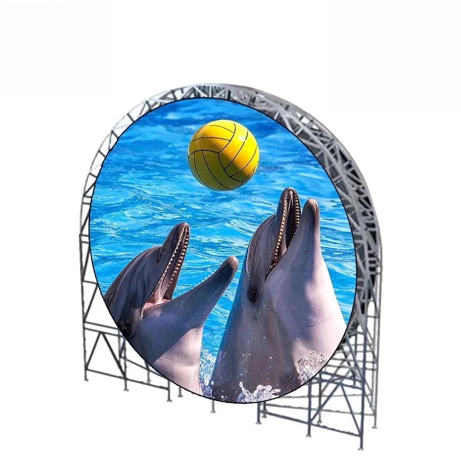 LED Display,Custom Infinite Package Internal,LED Screen,Circular P1.8 P2 P2.5,LED Sign,Animated Graphic  Creative  Display