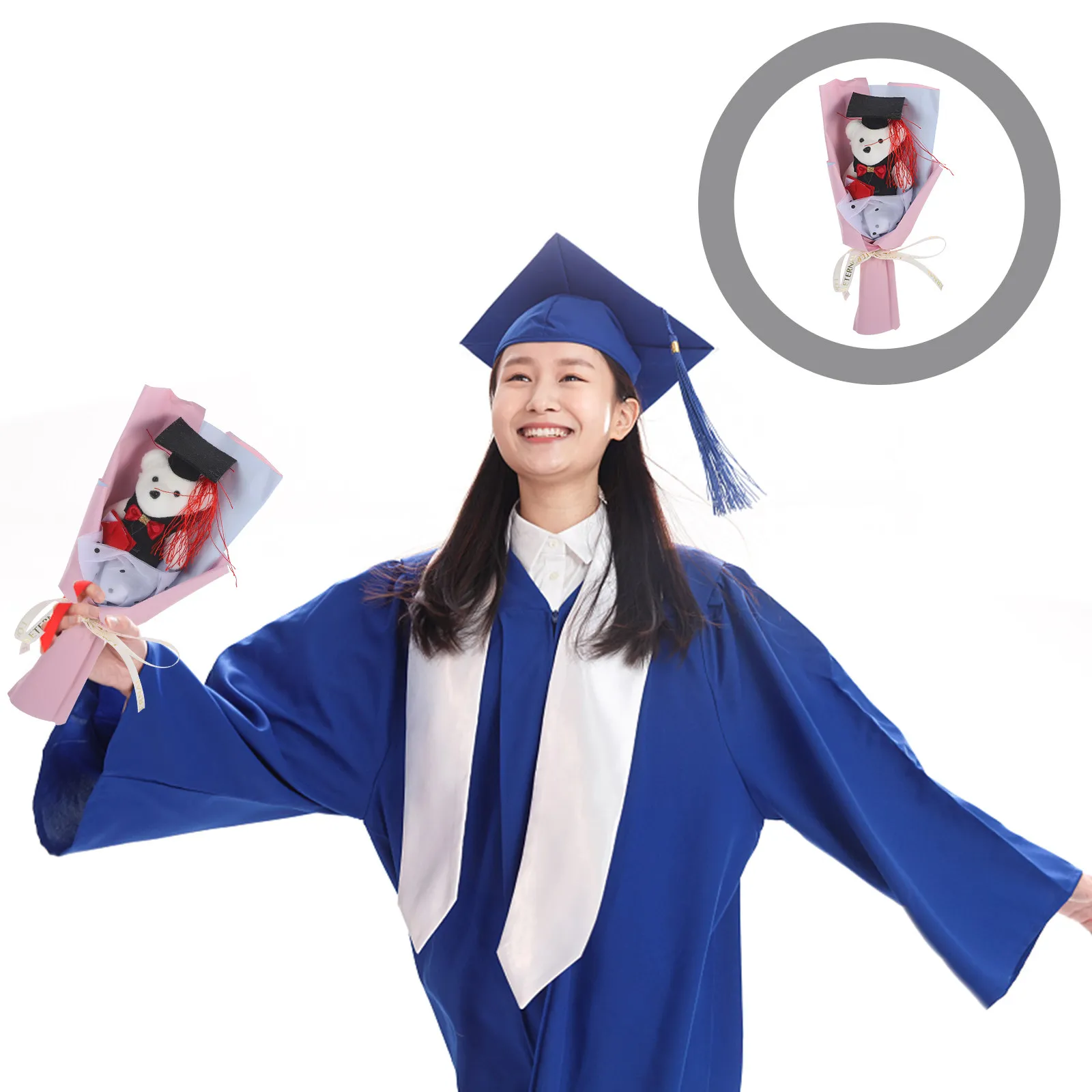 

Букет из плюшевых мишек для выпускного: стильное украшение, сувенир для вечеринки, реквизит для фото, подарок однокласснику