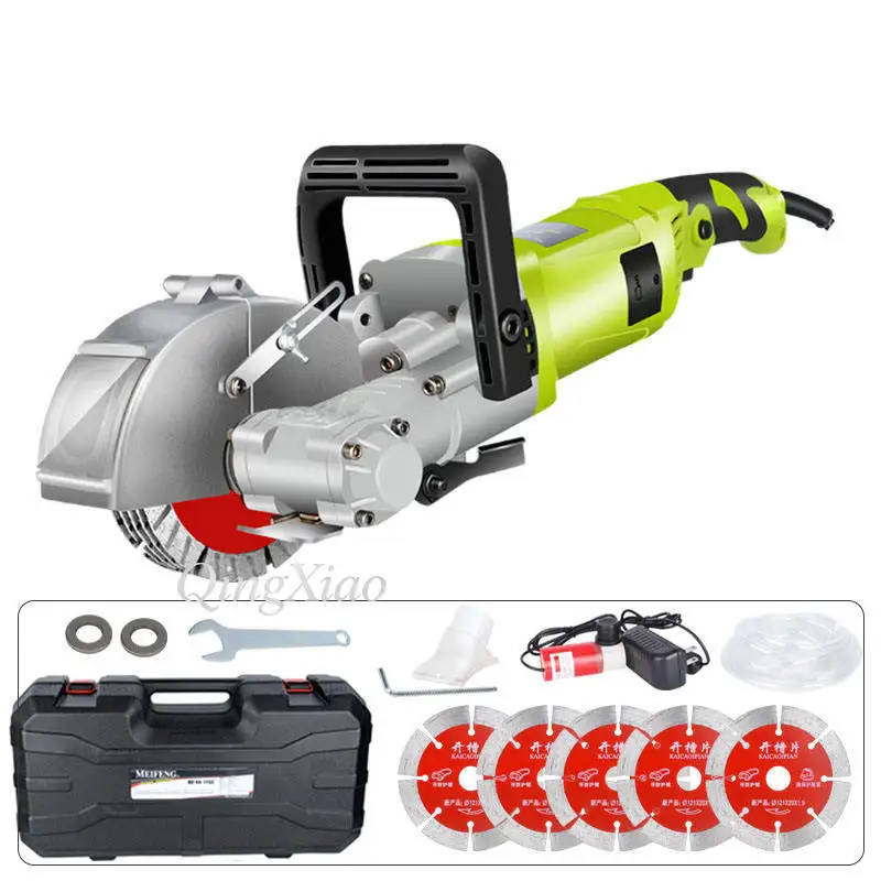 Dust Free One Pass Wall Groover Concrete Cutting Machine For Hydropower Project Wall Cable Channel Chasing Renovation Tool
