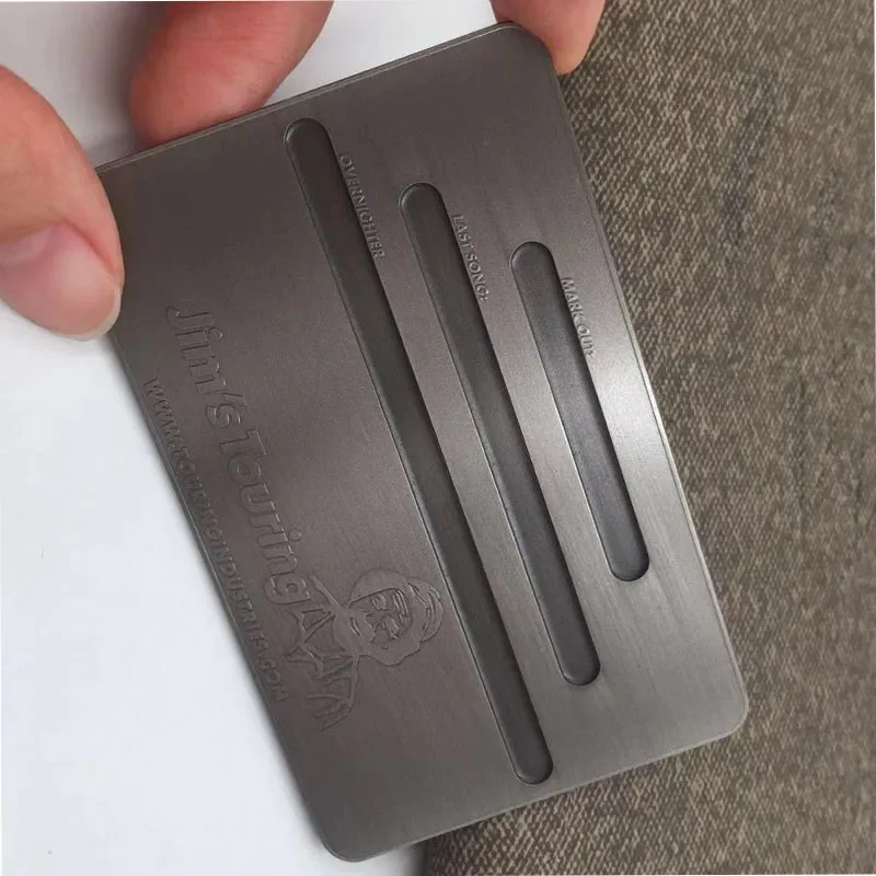 Blank Brush  Rfid Antenna Payment Metal Chip Bank Credit Cards