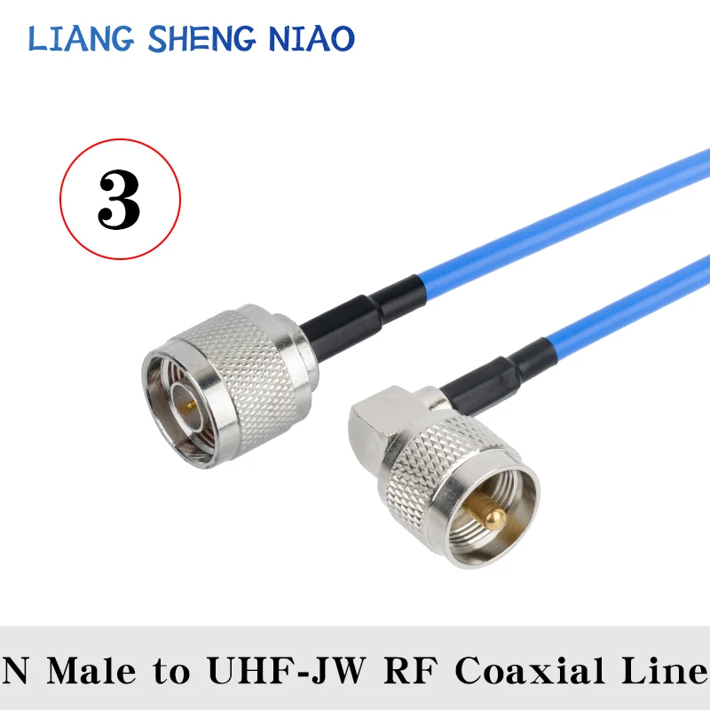 1 pcs RG402 Double Shielded Cable UHF PL259 Male Plug To N Female Plug SL16 Connector RF Coaxial Pigtail Jumper Adapter Straight