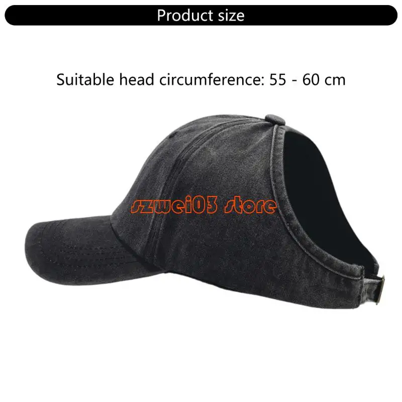 D46C أغطية رأس بيسبول خفيفة الوزن ومفتوحة من الأعلى وممتصة للرطوبة من القطن للمشي لمسافات طويلة #6