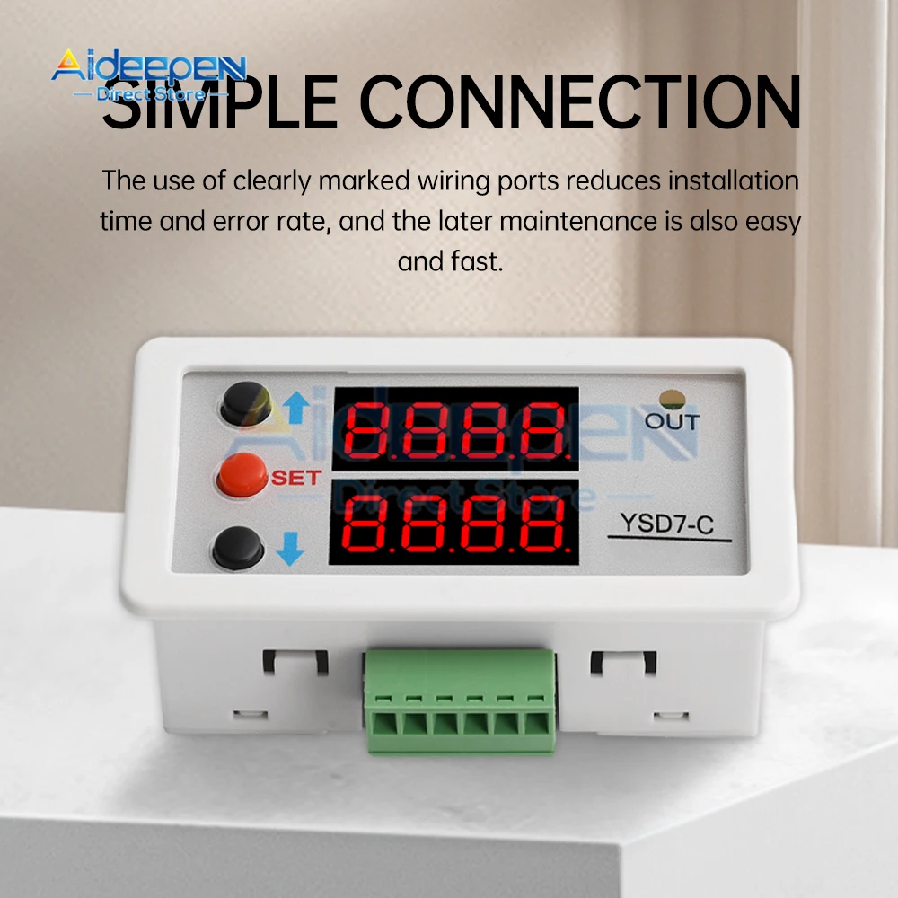 YSD7-C LED ดิจิตอล 0-20mA 0-10V แรงดันไฟฟ้าและเครื่องส่งสัญญาณ Professional เครื่องมือวัดอิเล็กทรอนิกส์