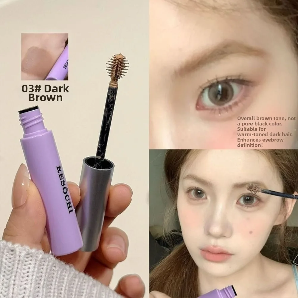 Purple Brown Eyebrow Dyeing Cream Matte Long-Lasting Eye Brow Gel Smudge-Proof Waterproof Eye Tint Makeup