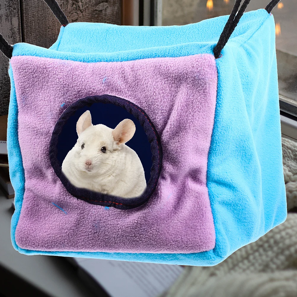 

Double Layer Hamster Cage Hanging Hammock Comfortable Warm Small Pet Bed Guinea Pig Rat Ferret Chinchilla Sugar Glider Bed