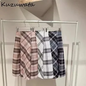 Kuzuwata neu 8 Hauptverkäufe Tweed -Röcke - №4