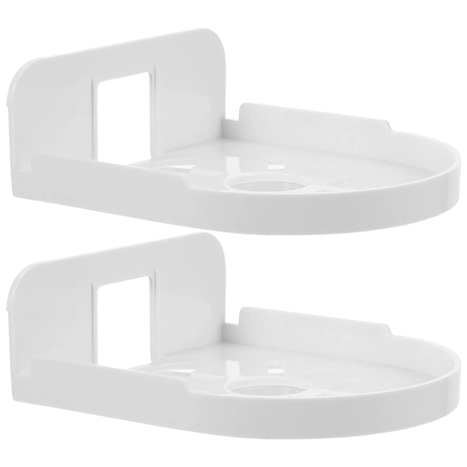 

2 Pcs Ledge Camera Bracket Brackets Acrylic Wall Mount Shelf for Security Cameras