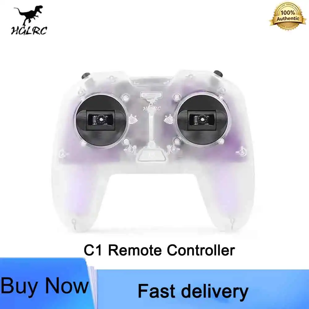 HGLRC C1 Remote Controller Built-in 500mW ELRS 2.4G TX Module with Dongle For RC Airplane FPV Drone Beginner Pilot
