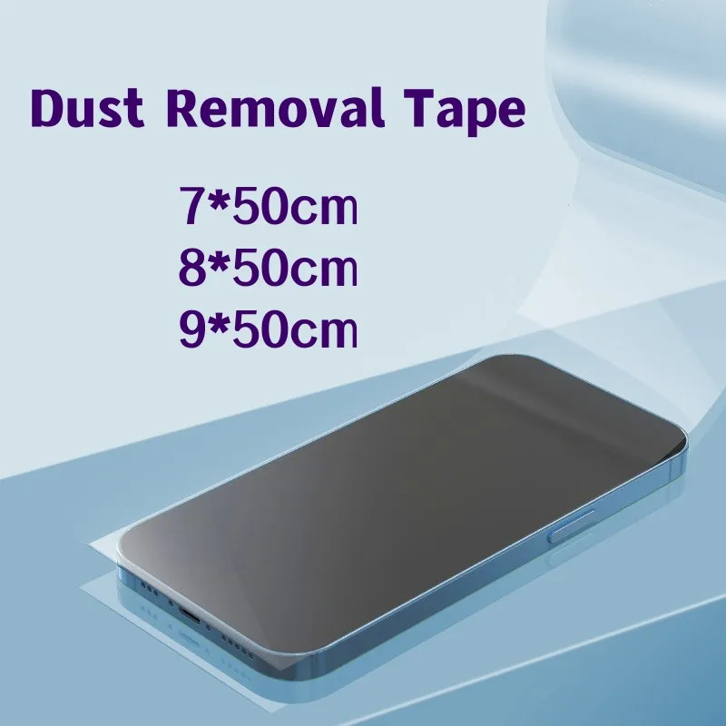 Dust Tape Screen Protection Sticky Ash Dust Stickers Tempered Film Adsorption Auxiliary Special Film For Cell Phone Film Tools