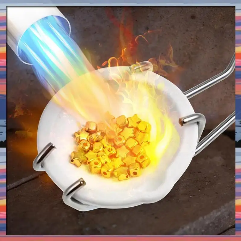 

AFBC Melting Crucible Dish Cup Set Crucible Kits Small Quartz Crucible Bowls With Whip Tongs Handle