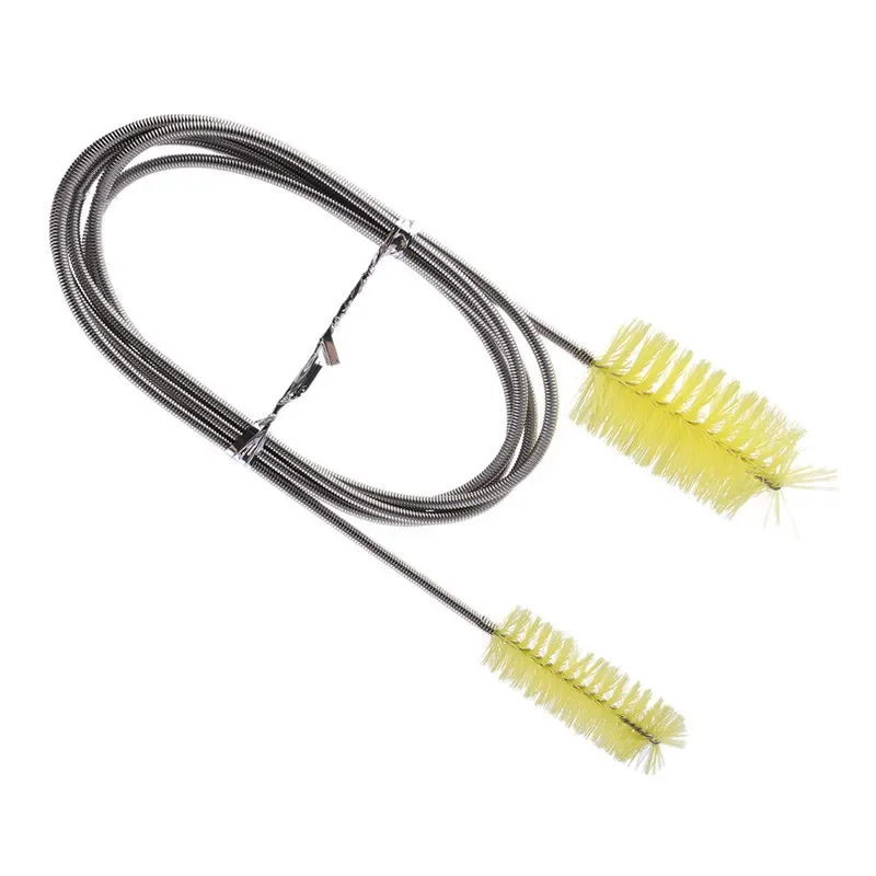 155cm Stainless Steel Cleaning Brush Flexible Double Ended Hose Brush Filter Water Pump Air Pipe Hose Cleaner Aquarium