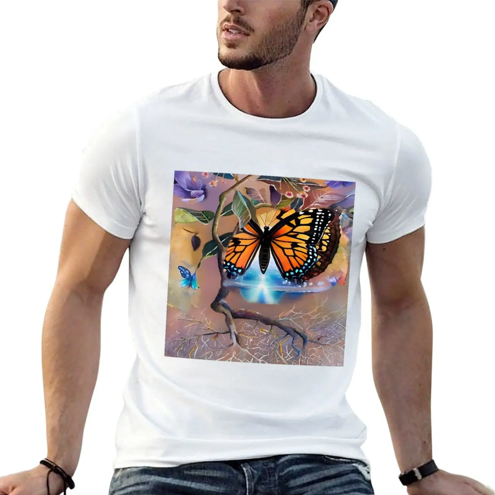 

Water t shirts t Butterfly shirt Iboga T-Shirt man designer luxury