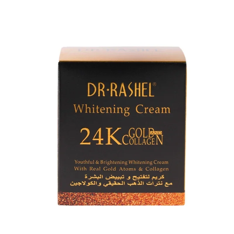 DR.RASHEL 24K Gold Collagen Whitening Cream Day Cream Moisturizers Skin Brightening Anti-aging Pores Shrinking Skin Care Smooth