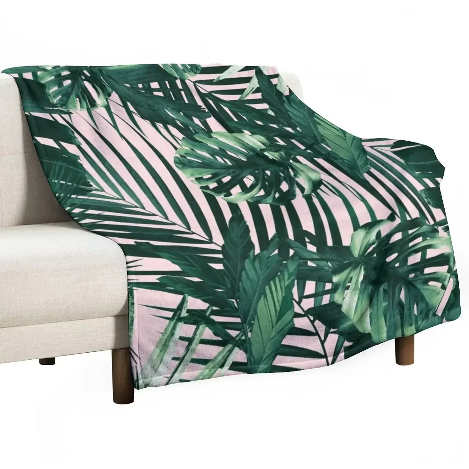 

Tropical Jungle Leaves Siesta #1 #tropical #decor #art Throw Blanket Large Quilt Weighted Shaggy Blankets