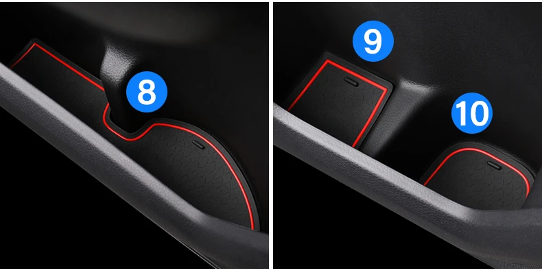 Für Honda CR-V CRV 6. Generation 2023 2024 2025 Silikon Autotür Nut Rutschfeste Matten Tor Slot Cup Pads Armlehne Kissen Zubehör – Detail 14