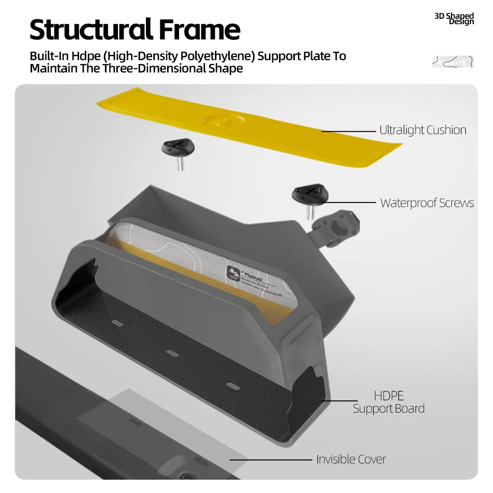 Rhinowalk الدراجة العلوي كيس أنبوب المغناطيسي الوجه IPX4 مقاوم للماء Bikepacking الدراجات الطلاء الآمن لملحقات الدراجة الجبلية الطريق الحصى #5