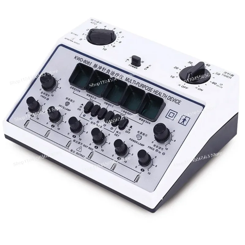 New KWD 808I 6-Channel Acupuncture Stimulator, Multifunctional Electric Massager for Neuromuscular Therapy