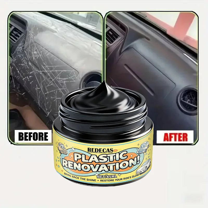 Multi‑Purpose Tire Wax Shine Restorer: Car & Motorcycle, Anti‑Crack Scratch‑Cover Black Gel, Refreshes Plastic & Hubs