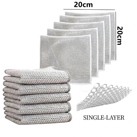 Steel Wire Microfiber Dishcloths
