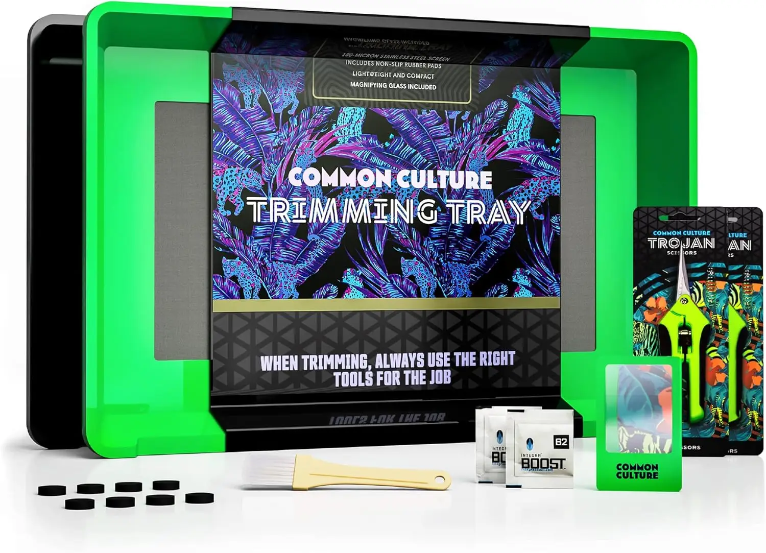 

Набор для сушки и просеивания трав: лоток 13x20 дюймов, сетка 150 микрон, контейнер для сбора урожая, ножницы.