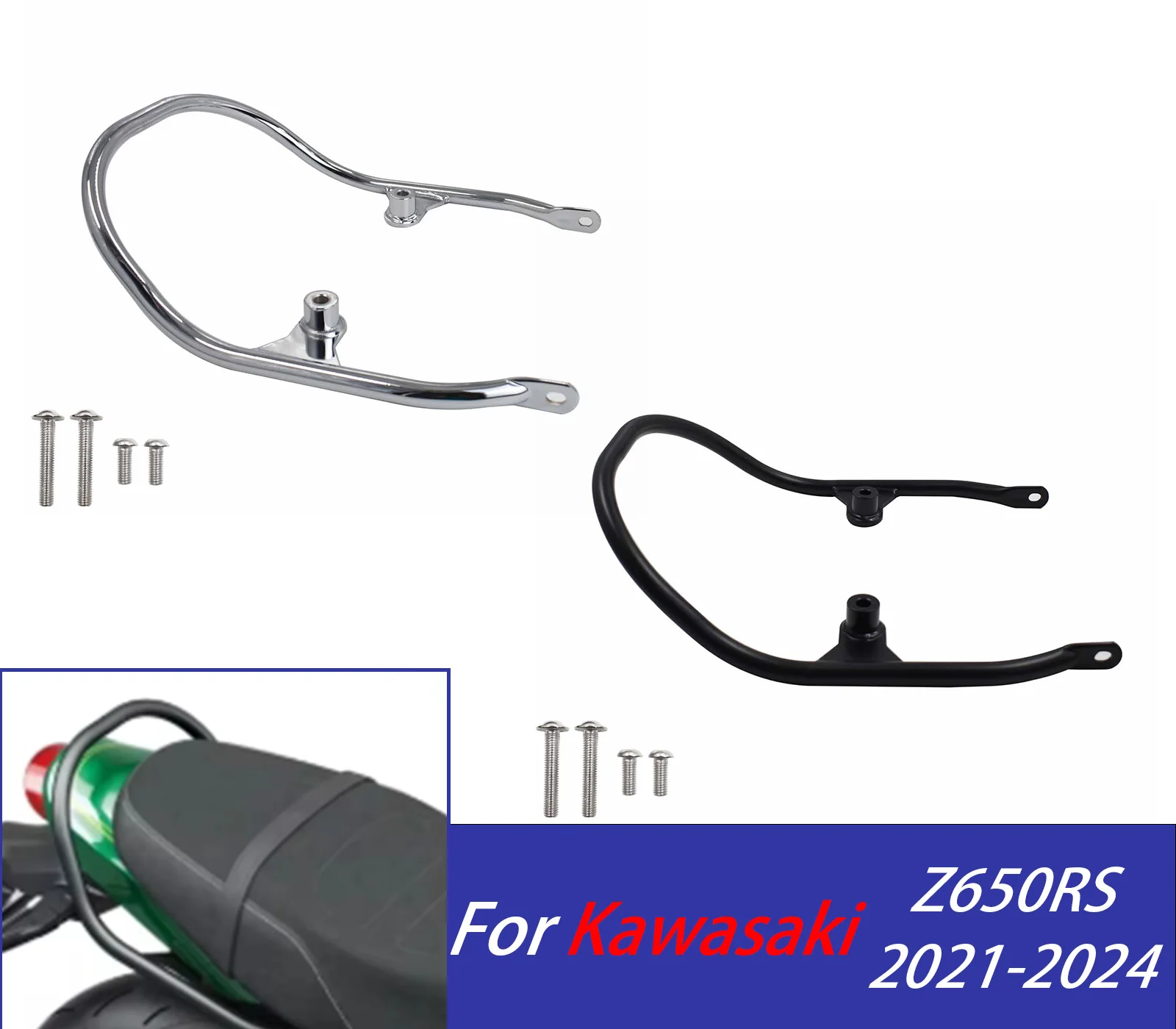 

For Z650RS Passenger Seat Grab For Kawasaki Z650 RS 2021-2024 Z 650RS Motorcycle Rear Seat Hand Rail Bar Handle Support Bracket