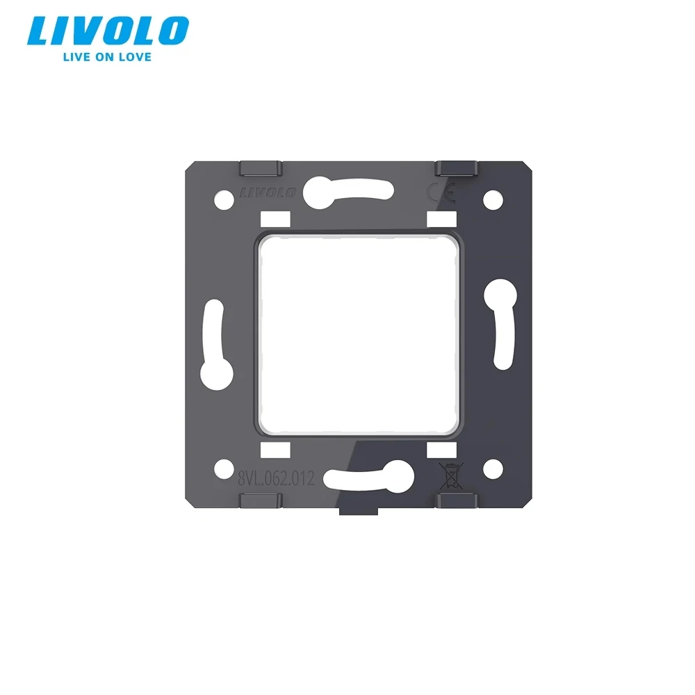 Livolo Touch Switch Single Plate, Luxury Tempered Glass, 80mm*80mm, for 1 Gang EU Standard, DIY By Yourself,4 Colors Free Choos
