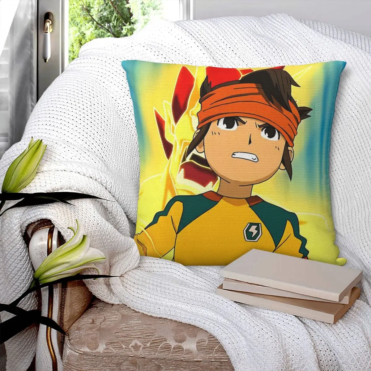 

Axel Blaze Firestorm Inazuma Eleven аниме квадратная наволочка наволочка наволочка для дома спальня автомобиль